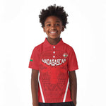 Custom Madagascar Football Kid Polo Shirt Go Champions