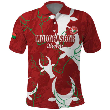 Custom Madagascar Football Polo Shirt Allez Barea