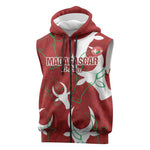 Custom Madagascar Football Sleeveless Zip Hoodie Allez Barea - African Pride