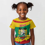 Personalized Happy Benin National Day Kid T shirt Fraternite Justice Travail