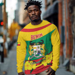 Personalized Happy Benin National Day Long Sleeve Shirt Fraternite Justice Travail