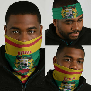 Happy Benin National Day Neck Gaiter Fraternite Justice Travail LT15