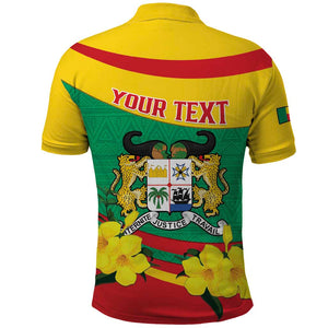 Personalized Happy Benin National Day Polo Shirt Fraternite Justice Travail