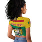 Personalized Happy Benin National Day Raglan Cropped T shirt Fraternite Justice Travail