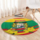 Happy Benin National Day Round Carpet Fraternite Justice Travail