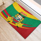 Happy Benin National Day Rubber Doormat Fraternite Justice Travail