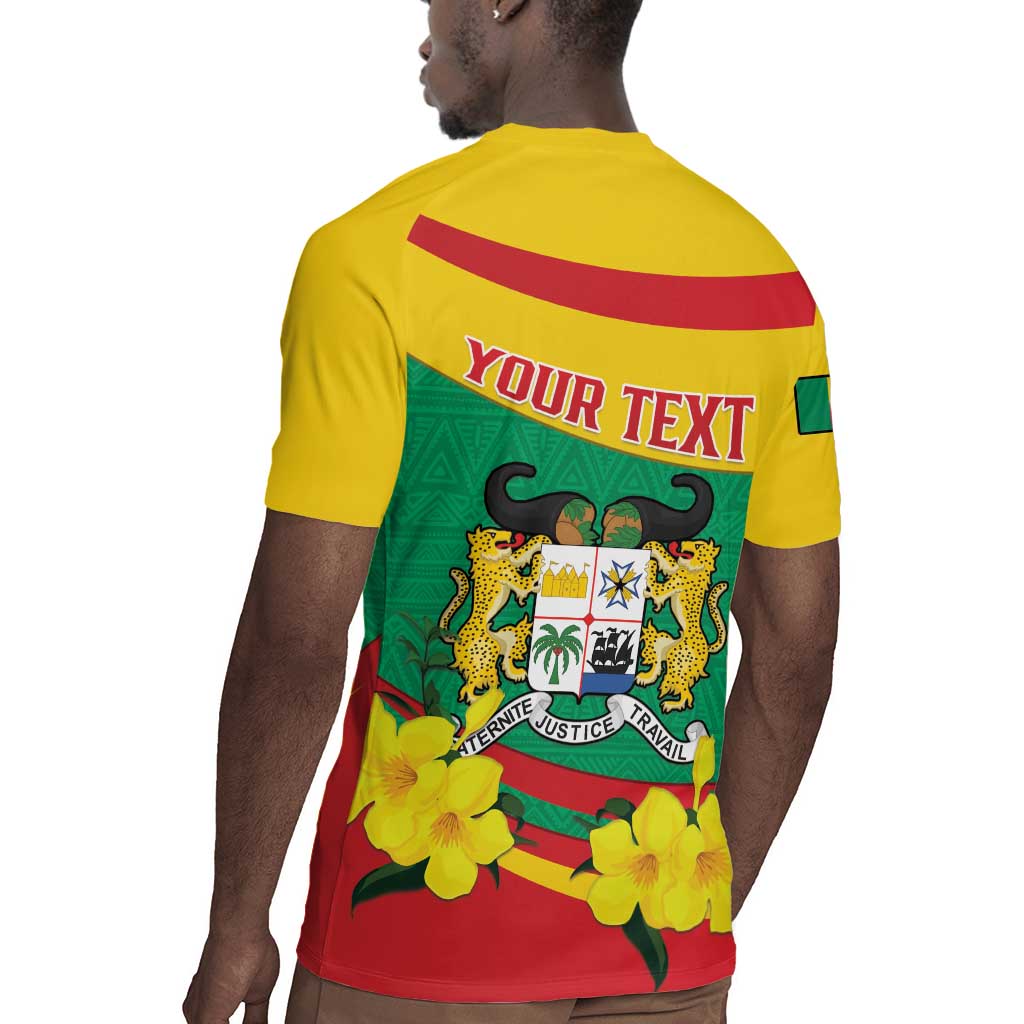 Personalized Happy Benin National Day Rugby Jersey Fraternite Justice Travail