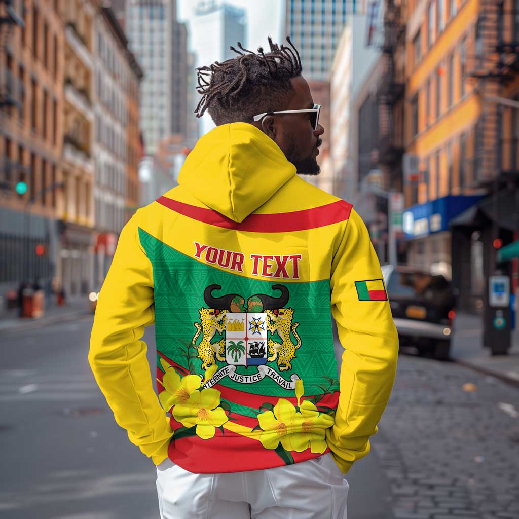 Personalized Happy Benin National Day Zip Hoodie Fraternite Justice Travail