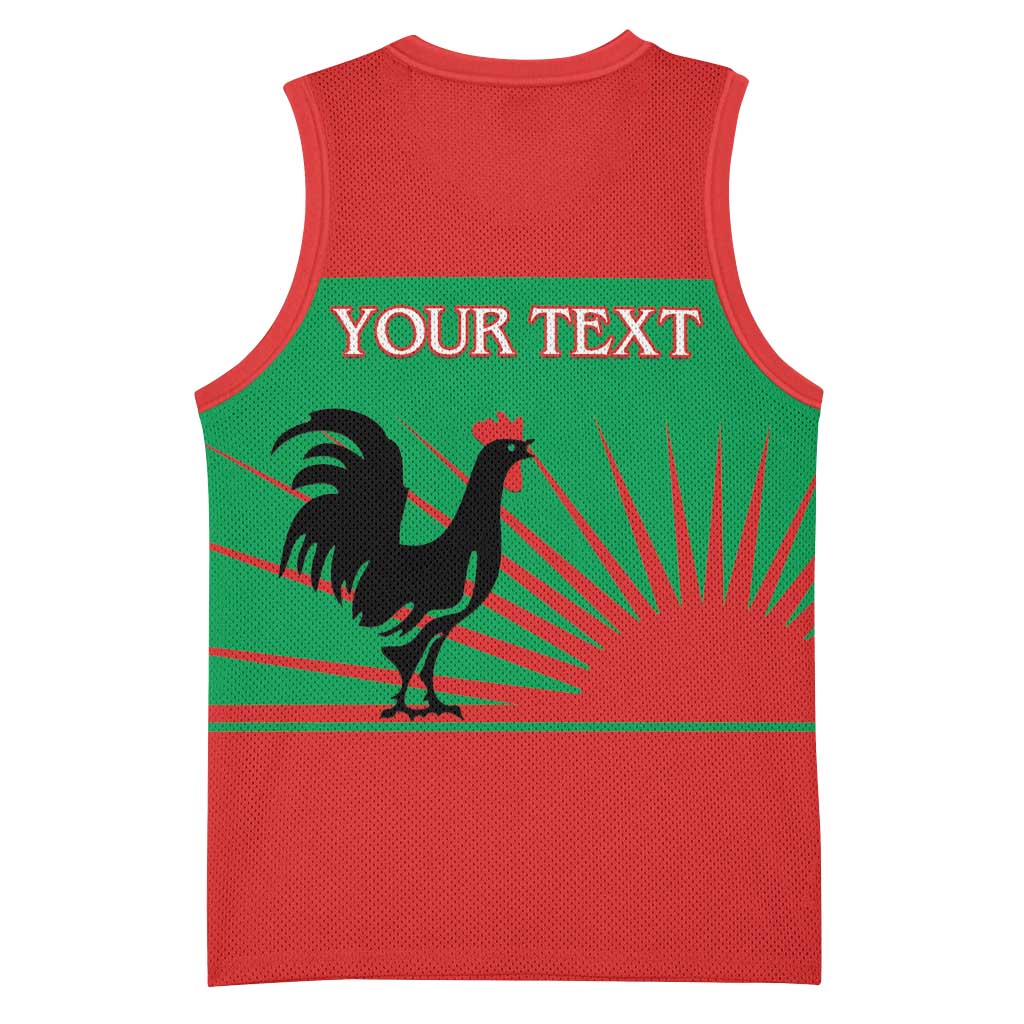 Personalized Angola Basketball Jersey UNITA Party Flag Style LT15