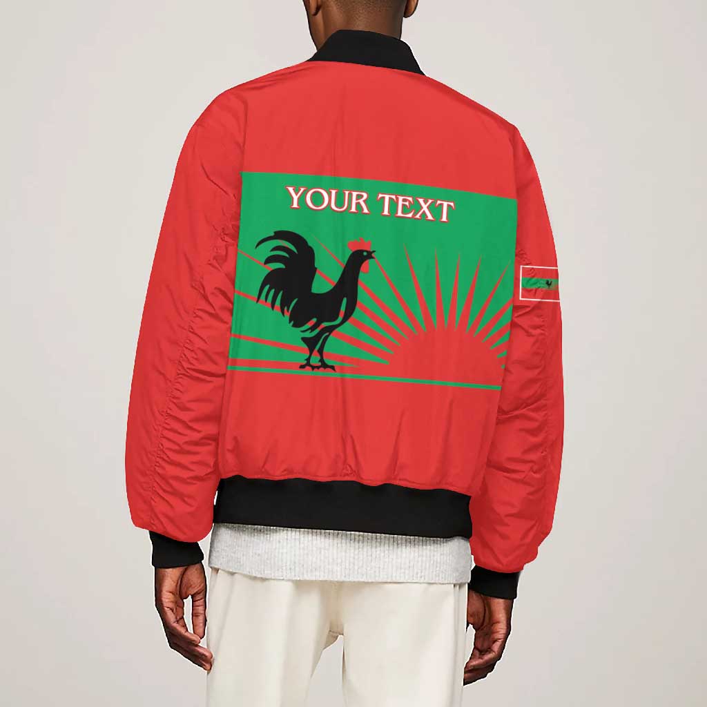 Personalized Angola Bomber Jacket UNITA  Party Flag Style