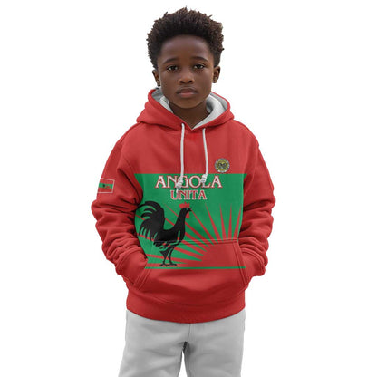 Personalized Angola Kid Hoodie UNITA  Party Flag Style