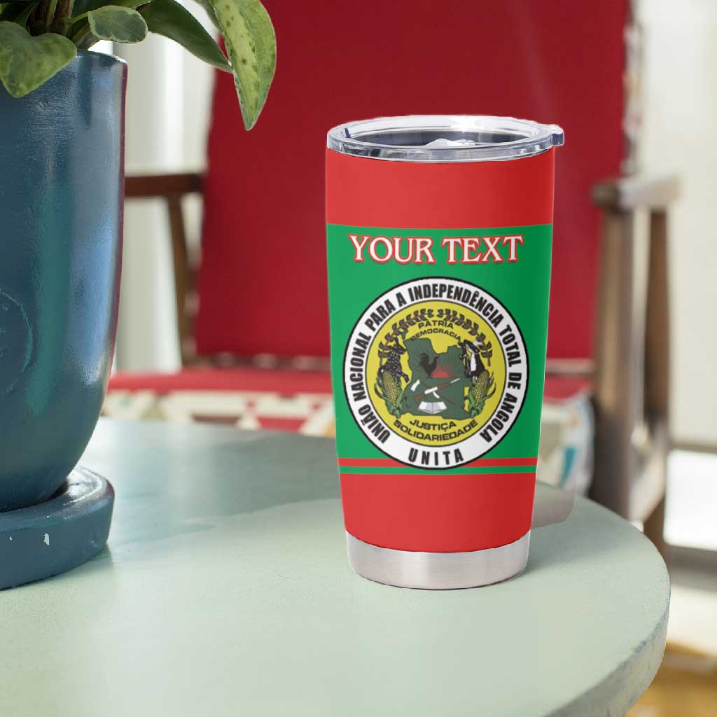 Personalized Angola Tumbler Cup UNITA  Party Flag Style