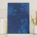 Afro Hibiscus Tropical Canvas Wall Art ShweShwe African Pattern - African Pride