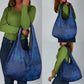 Afro Hibiscus Tropical Grocery Bag ShweShwe African Pattern - African Pride