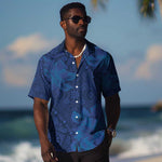 Afro Hibiscus Tropical Hawaiian Shirt ShweShwe African Pattern - African Pride