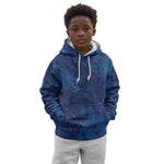 Afro Hibiscus Tropical Kid Hoodie ShweShwe African Pattern - African Pride