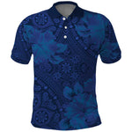 Afro Hibiscus Tropical Polo Shirt ShweShwe African Pattern - African Pride