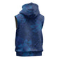 Afro Hibiscus Tropical Sleeveless Zip Hoodie ShweShwe African Pattern - African Pride