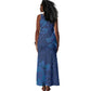 Afro Hibiscus Tropical Tank Maxi Dress ShweShwe African Pattern - African Pride