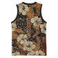 Afro Hibiscus Tropical Basketball Jersey African Pattern LT15