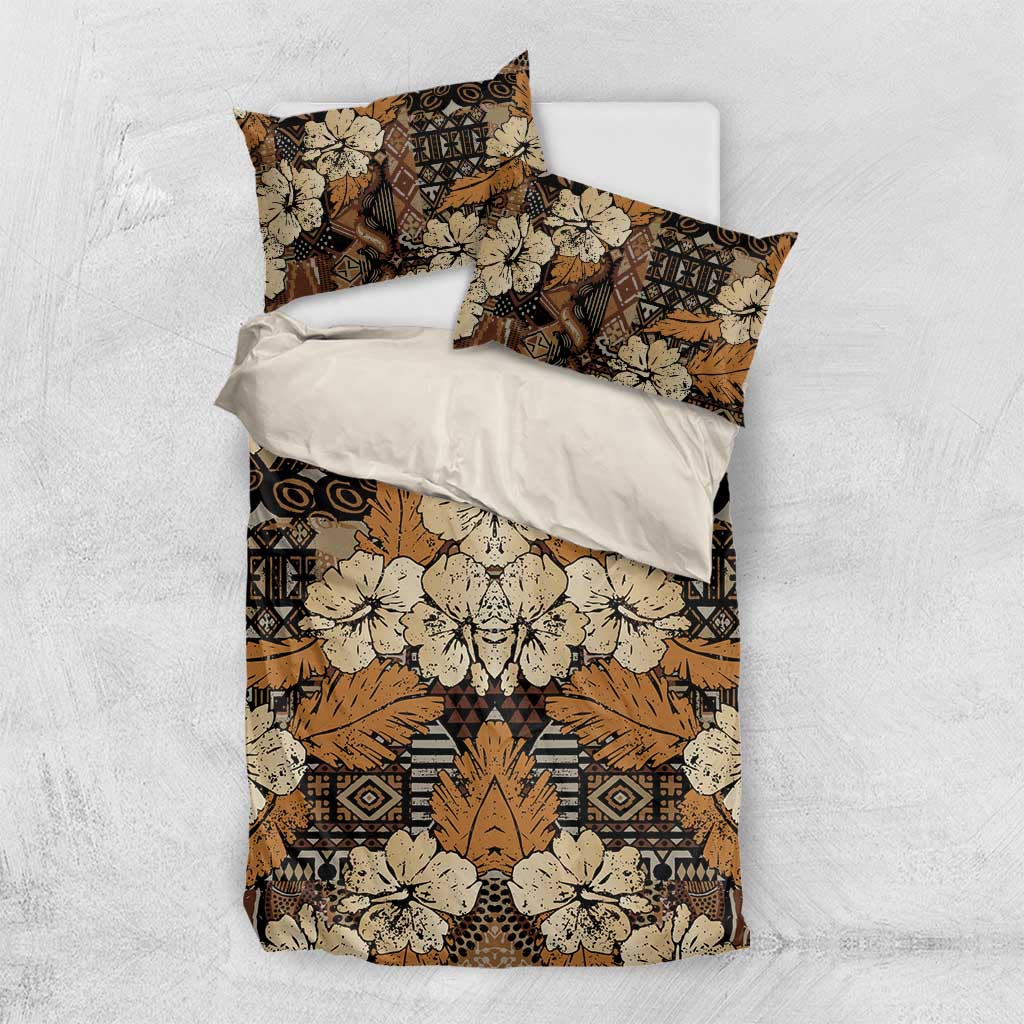 Afro Hibiscus Tropical Bedding Set African Pattern - African Pride