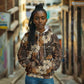 Afro Hibiscus Tropical Hoodie African Pattern - African Pride