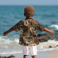 Afro Hibiscus Tropical Kid Hawaiian Shirt African Pattern - African Pride