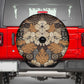Afro Hibiscus Tropical Spare Tire Cover African Pattern - African Pride