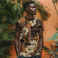 Afro Hibiscus Tropical T shirt African Pattern - African Pride