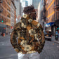 Afro Hibiscus Tropical Zip Hoodie African Pattern - African Pride