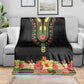 Personalized Afro Hibiscus Tropical Blanket Dashiki African Pattern - African Pride