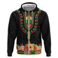 Personalized Afro Hibiscus Tropical Hoodie Dashiki African Pattern - African Pride