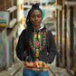 Personalized Afro Hibiscus Tropical Hoodie Dashiki African Pattern - African Pride