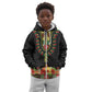 Personalized Afro Hibiscus Tropical Kid Hoodie Dashiki African Pattern - African Pride
