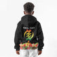 Personalized Afro Hibiscus Tropical Kid Hoodie Dashiki African Pattern - African Pride