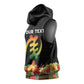 Personalized Afro Hibiscus Tropical Sleeveless Hoodie Dashiki African Pattern - African Pride