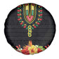 Personalized Afro Hibiscus Tropical Spare Tire Cover Dashiki African Pattern - African Pride