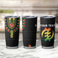 Personalized Afro Hibiscus Tropical Tumbler Cup Dashiki African Pattern - African Pride