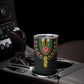 Personalized Afro Hibiscus Tropical Tumbler Cup Dashiki African Pattern - African Pride