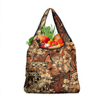 Afro Hibiscus Tropical Grocery Bag African Pattern - African Pride