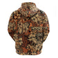 Afro Hibiscus Tropical Hoodie African Pattern - African Pride