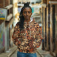 Afro Hibiscus Tropical Hoodie African Pattern - African Pride