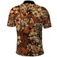 Afro Hibiscus Tropical Polo Shirt African Pattern - African Pride