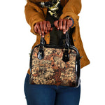 Afro Hibiscus Tropical Shoulder Handbag African Pattern - African Pride
