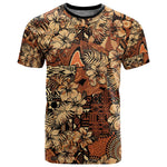 Afro Hibiscus Tropical T shirt African Pattern - African Pride