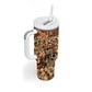 Afro Hibiscus Tropical Tumbler With Handle African Pattern - African Pride