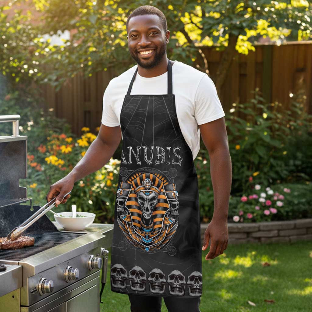Halloween Egypt Apron Skull Anubis