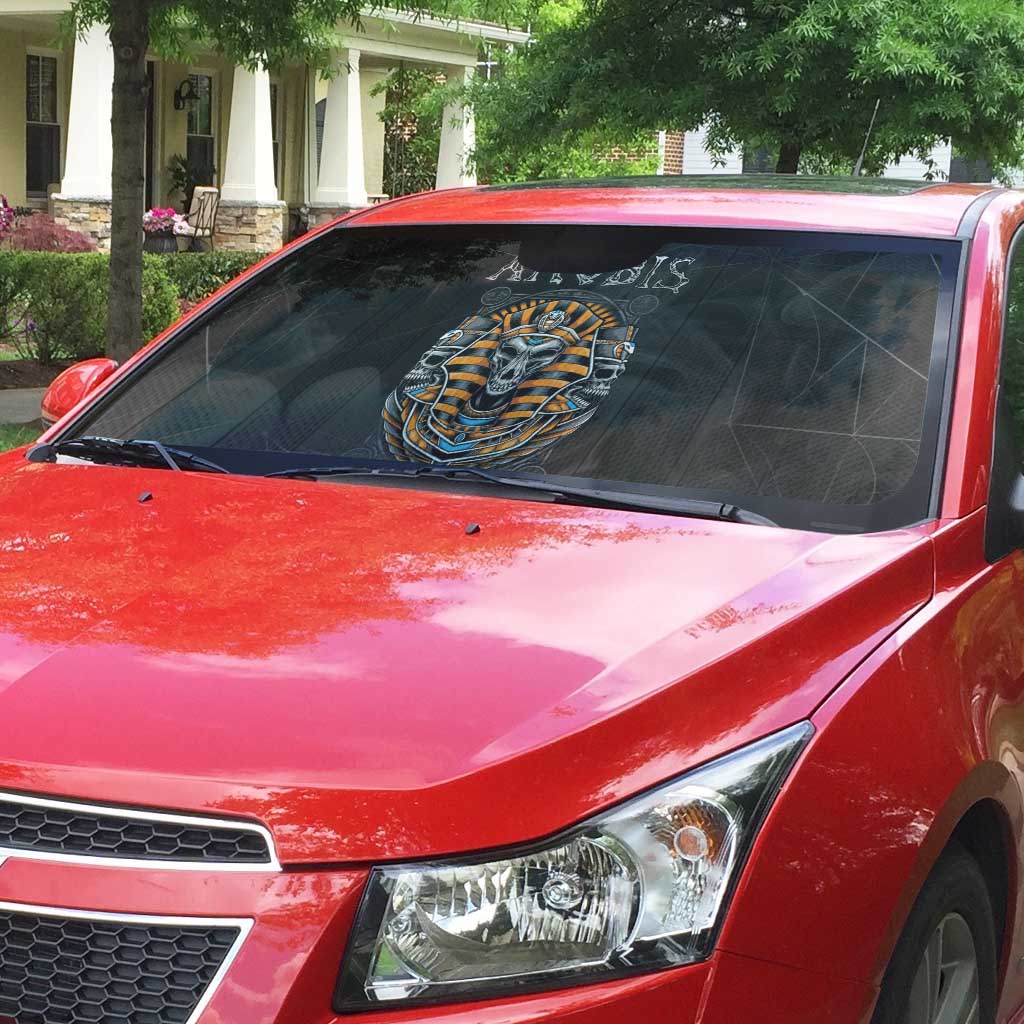 Halloween Egypt Auto Sun Shade Skull Anubis