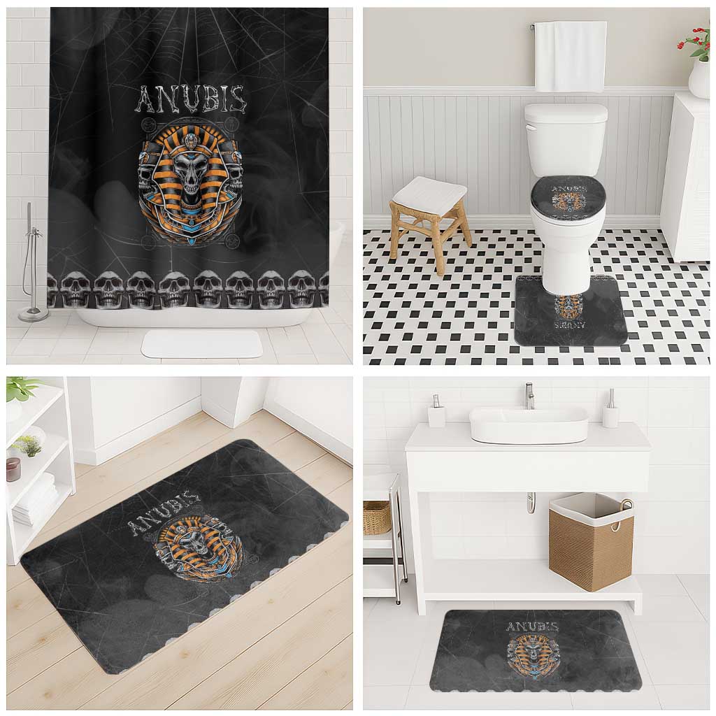 Halloween Egypt Bathroom Set Skull Anubis