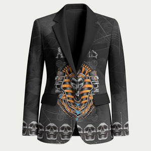 Personalized Halloween Egypt Blazer Skull Anubis